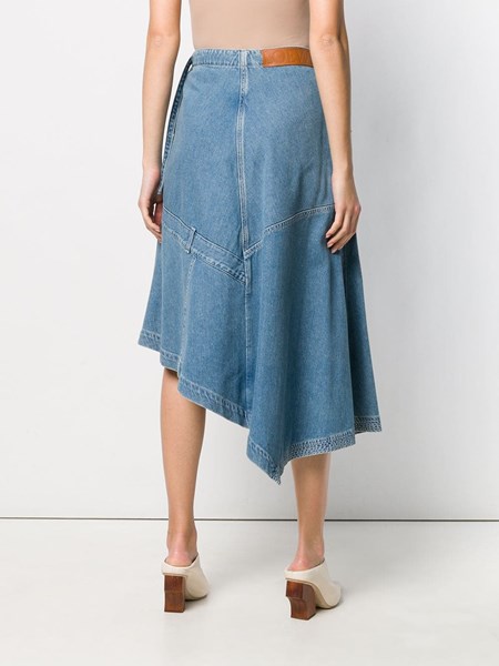 loewe denim skirt