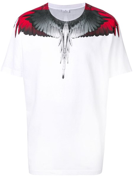 Marcelo Burlon Uomo T-shirt bianca con ali rosse | Al Duca d'Aosta