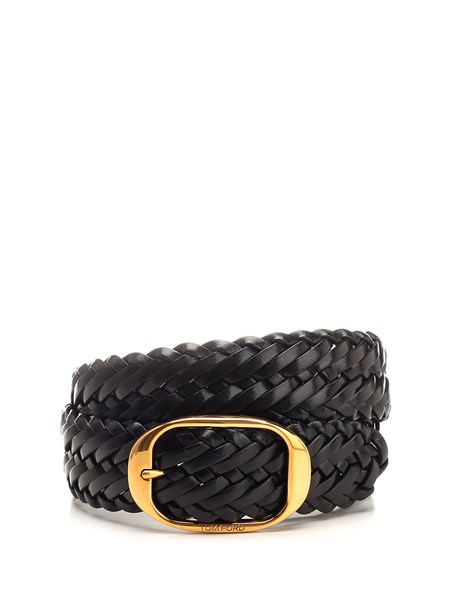 Tom Ford Black woven belt for Men - US | Al Duca d'Aosta