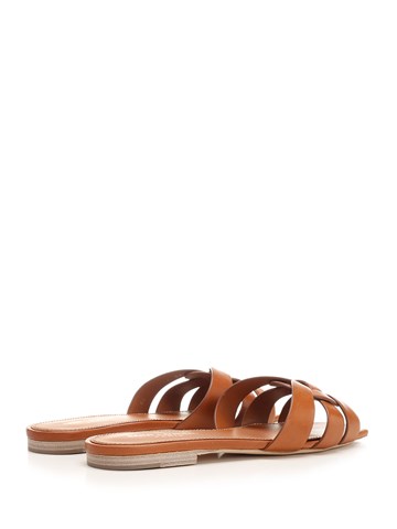 Saint Laurent Tribute Flat Sandals For Women Us Al Duca D Aosta