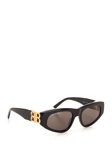 dynasty d-frame sunglasses in black