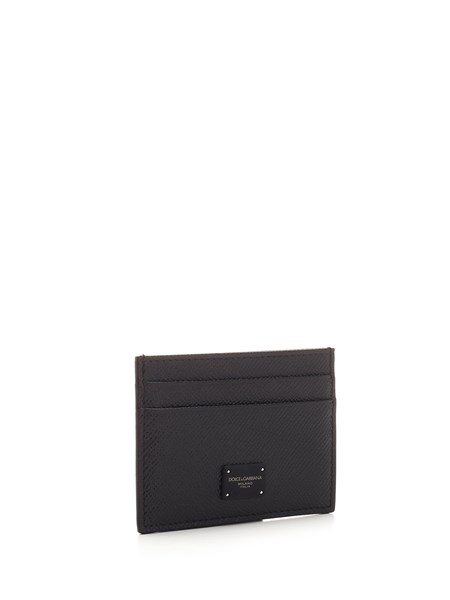 Dolce & Gabbana Credit card holder in black leather for Men - GB | Al Duca  d'Aosta