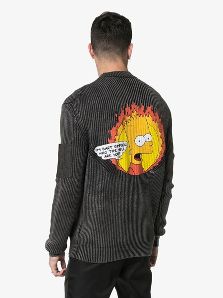 flamed bart sweatshirt