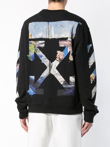 off white black diag hoodie