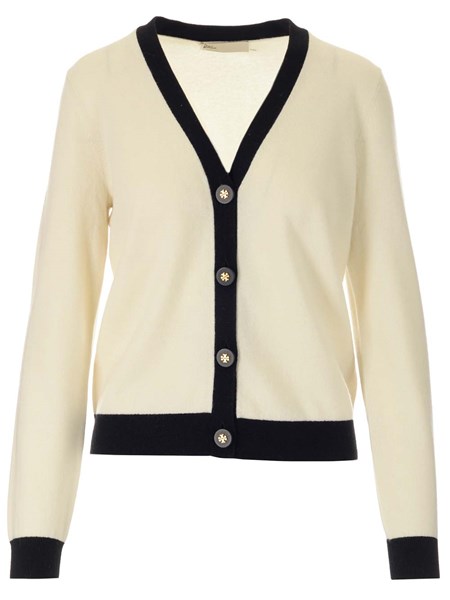 Tory Burch Ivory cashmere cardigan for Women - US | Al Duca d'Aosta