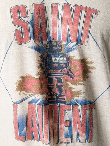 saint laurent robot t shirt