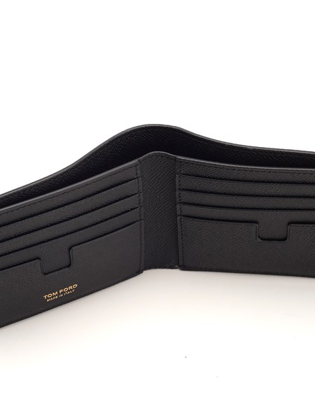 Tom Ford Black leather wallet for Men - US | Al Duca d'Aosta