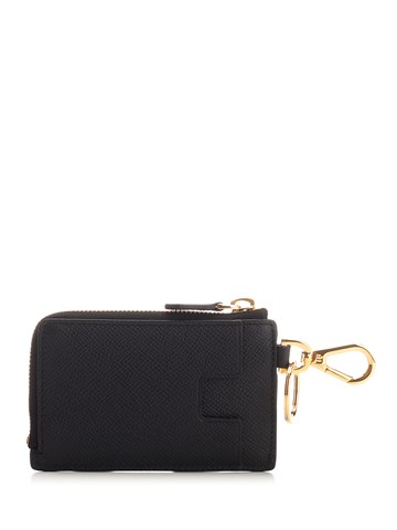 Tom Ford Black leather card holder keychain with zip for Men - US | Al Duca  d'Aosta