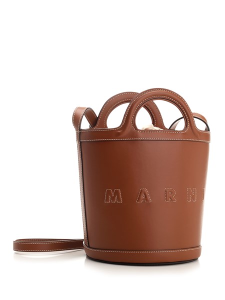 Marni Brown Mini Tropicalia Bucket Bag