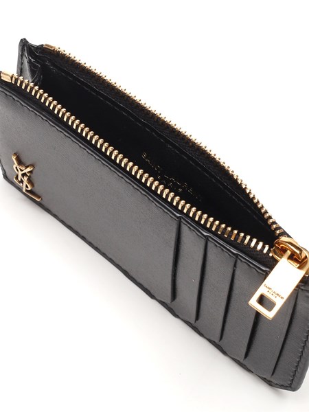 ysl zipper card holder