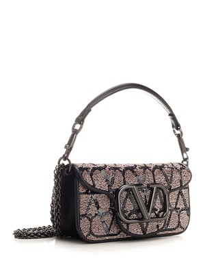 Shop Valentino Garavani Small Sculpture Monogram Canvas & Leather Shoulder  Bag