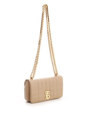 BURBERRY: Lola bag in quilted leather - Beige  Burberry mini bag 8063015  online at