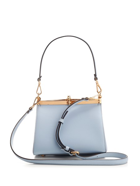 Blue Vela small leather shoulder bag, Etro