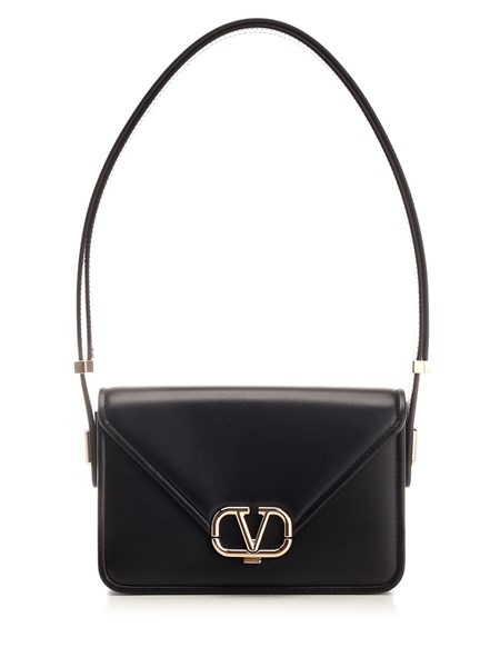 Valentino Womens Black Patent Bigs Crossbody Bag
