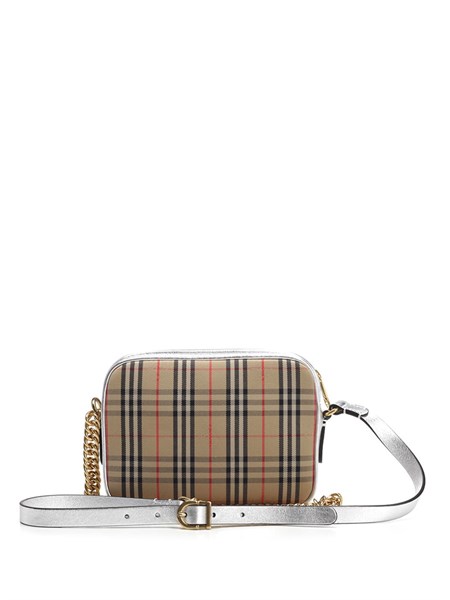 burberry vintage check link crossbody camera bag