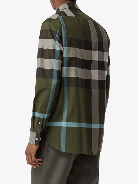 burberry green shirt