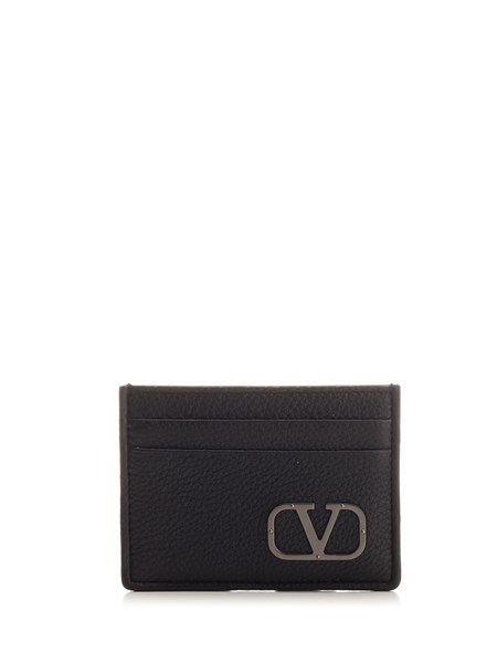 Valentino Garavani Vlogo Leather Card Case