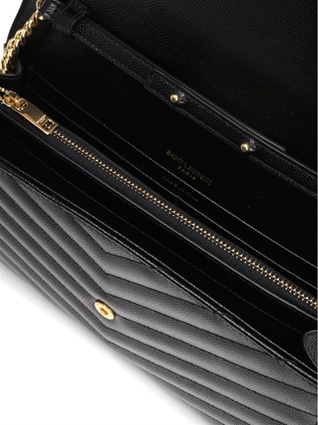 Saint Laurent Monogram Leather Chain Wallet