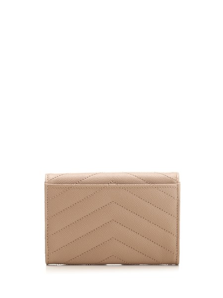 Saint Laurent Monogram Quilted Leather Continental Zip Wallet