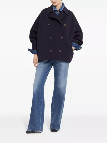 Brunello Cucinelli Double cloth caban coat for Women - BN