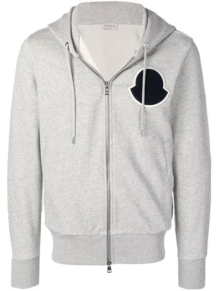 Moncler grey zip hoodie Clearance