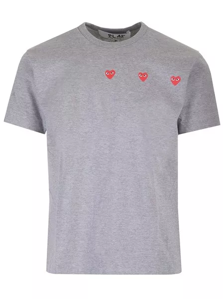 Comme Des Garcons Play T-shirt with red hearts for Unisex - US
